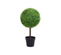 vidaXL Plante de buis artificiel avec pot Forme de boule Vert 71 cm