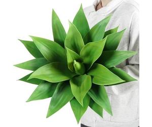 Plante grasse artificielle miniature dans un pot de fleurs carré blanc