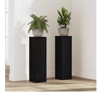 Plante stabilisee Vidaxl Support de Plante 2 pcs Chêne noir 17 x 17 x 60 cm