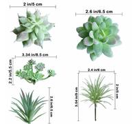 Plante succulente artificielle - Multicolore