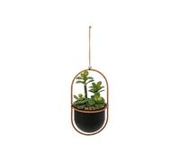 Atmosphera Plante suspendue avec pot en métal H. 31 cm Vert G