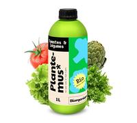 PLANTEMUS Engrais BIOrganique Tomates et Légumes, Récoltes Abondantes, Fruits, Fraises, Agrumes, Oliviers, Fertilisant Liquide Nutrition Complète, 1 L
