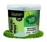 PLANTEMUS Engrais Gazon NPK (12-11-18) Automne/Hiver - Pelouse Vert, Dense et Durable, Fertilisant Granulé en Perles Ultrasolubles (1,8kg)
