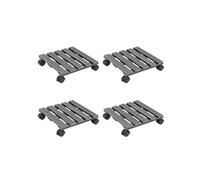 vidaXL Rouleau pour plantes 4 pcs. Gris 30x30x7,5 cm WPC