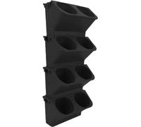 Planter de tour - Jardin vertical - Plantes de surélevé - Construction PP durable - 18 x 26 x 18 cm - Noir