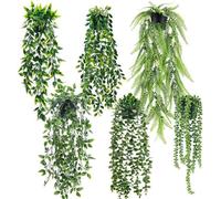 Plantes artificielles d'intérieur, lot de 6 eucalyptus