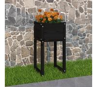 Planteur en bois de pin vidaXL - 40x40x81 cm