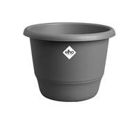 Planteur extérieur Amiga Round 47 Noir Ø47 H35 cm soucoupe
