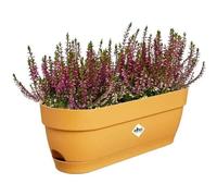 Planteur Rectangle Vibia - Plastique - Réservoir - Ø50 - Rose Poussière Jaune