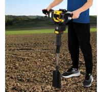 Planteuse d'arbres - Pelle électrique - Moteur 1250 W - Avec pelle - Pour la transplantation et la plantation d'arbres - Noir