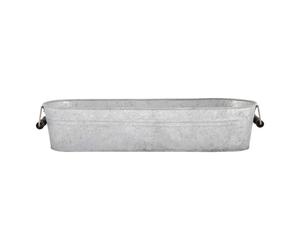 Plantoir ovale en zinc