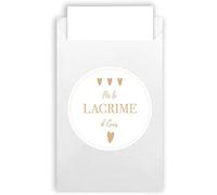 Plantvibes Fazzoletti Matrimonio Lacrime di Gioia - 100 Buste Matrimonio & 100 Adesivi Lacrime di Gioia Matrimonio Realizzato in Carta Naturale in Stile Vintage - Porta Buste Matrimonio
