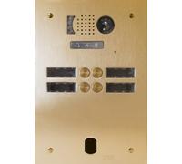 Plaq Video Alu 2R 4 Bp 2Voice Champagne - Urmet Série V83 V83/204CH