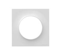 Plaque 1 poste SCHNEIDER ELECTRIC Odace Styl blanc