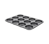 Plaque 12 minis savarins ou babas au rhum acier De Buyer