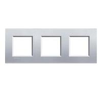 Plaque 2 + 2 + 2 Modules Bticino Living Light Tech Carré G