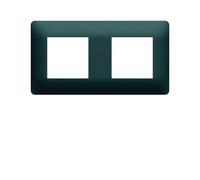 Plaque 2 postes essensya Anthracite - HAGER WE522