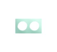 Plaque 2 postes Vert d'Eau CASUAL EVOLUTION - Debflex 749660