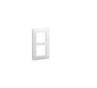 Ess. Plaque 2 postes 57 Blanc HAGER WE406
