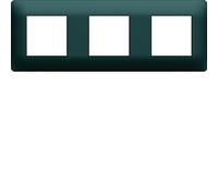 plaque - 3 postes - anthracite - hager essensya we523