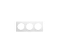 Plaque 3 postes Blanc Pur CASUAL EVOLUTION - Debflex 749626
