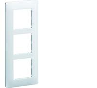 plaque 3 postes vertical, entraxe de 57 mm hager essensya