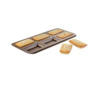 Gobel Plaque à financiers 6 empreintes acier revêtu anti-adhésif