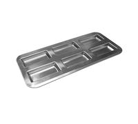 Plaque 6 financiers en fer blanc Gobel