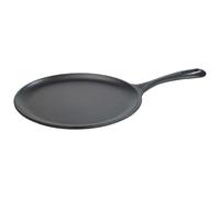 Plaque à Griller Comal en Fonte Émailleé Induction pour Pizza 26cm Feu, Barbecue 34504 Vict
