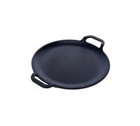 Plaque à Griller en Fonte à Induction pour Pizza, Poêle 25cm pour Barbecue, Four 31800 Noir
