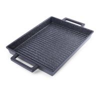 Orion | Poêle - Plaque grill aluminium - 43x26 cm - Granit anti-adhésif - Résistant à la chaleur - Lavable en machine