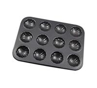 Plaque à pâtisserie - Moule à madeleine antiadhésif 12 cavités