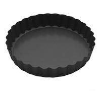 Plaque à pizza en acier au carbone de 22,9 cm, base amovible perforée anti-adhésive, plateau à pizza en acier au carbone 22,9 cm, facile à nettoyer, fond amovible, pour la maison, disque à pizza