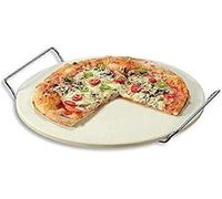 Plaque à pizza en céramique - Ø 33 cm - beige - 71550
