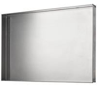 Plaque à pizza rectangulaire - Argent - 60 x 40 cm - Hauteur 4 cm - Fabriquée en Italie