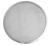 FMprofessional Plaque de cuisson ronde aluminium perforée 33×33×0,3 cm pour pizza – 1 pièce