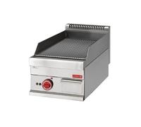 Plaque à snacker rainurée largeur 400 Electrique Gastro M 1 G