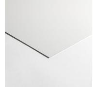 Plaque Aluminium Blanc Pur RAL 9010 Epaisseur 1,5mm Hauteur 35 cm (Satiné, Longueur 40 cm)