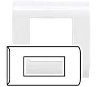 PLAQUE ANCIEN MOSAIC - MONTAGE HORIZ - 4 MODULES - BLANC (RAL 9010)