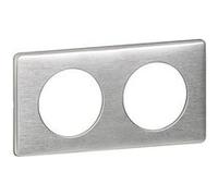 Plaque anodisée Céliane - Aluminium - Double horizontale / verticale 71mm aluminium G