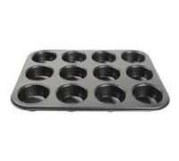 Vogue Mouleà muffins anti-adhésif en acier carbone pour 12 muffins 35 x 27 x 3 cm