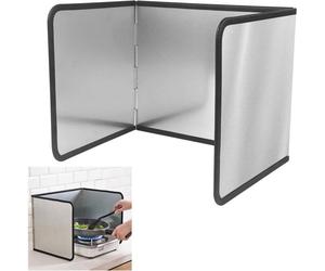 Plaque Anti Projection Cuisine - 1 Unité - Acier Galvanisé - Pliable 3 Côtés - Pour Cuisson Et Évier - 39x29x30cm
