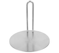 Plaque avec Poignée Amovible en Acier Inoxydable Diffuseur de Chaleur | Adaptateur Rond pour Casseroles Non Compatibles, Surface Lisse Antidérapante, Cuisson Électrique ou Mijotage sur Réchaud