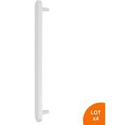Plaque aveugle et anti-vol - Aluminium - Blanc RAL9016 - Lot de 4 Blanc G