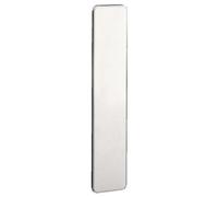Plaque aveugle pour porte - alu argent - EA 195 mm - Golf VACHETTE