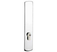 Plaque aveugle pour porte - alu chromé - EA 195 mm - Riv-Bloc VACHETTE