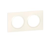 Plaque carrée - LEGRAND - Dooxie - 2 postes - Thermoplastique - Blanc