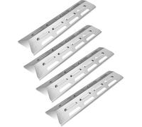 Plaque Chaleur BBQ Gaz Inox 30x15cm - Lot de 4 - Protège-Brûleurs