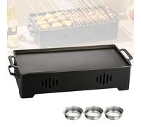Plaque chauffante pour barbecue, plaque de maintien au chaud, bougie chauffe-plat, récipient de maintien au chaud pour aliments et grillades, chauffe-viande, accessoires pour barbecue, fête en plein