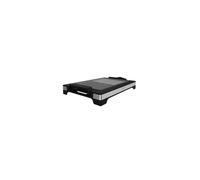 Cecotec Plancha-gril Électrique Tasty&Grill 2000 Inox MixStone. 2000W, Thermostat ajustable, Plaque Antiadhérente pour Griller avec une Surface mixte Plancha et Gril, Revêtement RockStone
